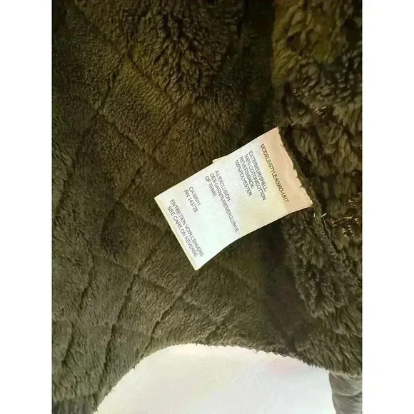 Tribal Jeans Embroidered Quilted Green Boho Cabincore Open Jacket Size Small - Picture 7 of 7